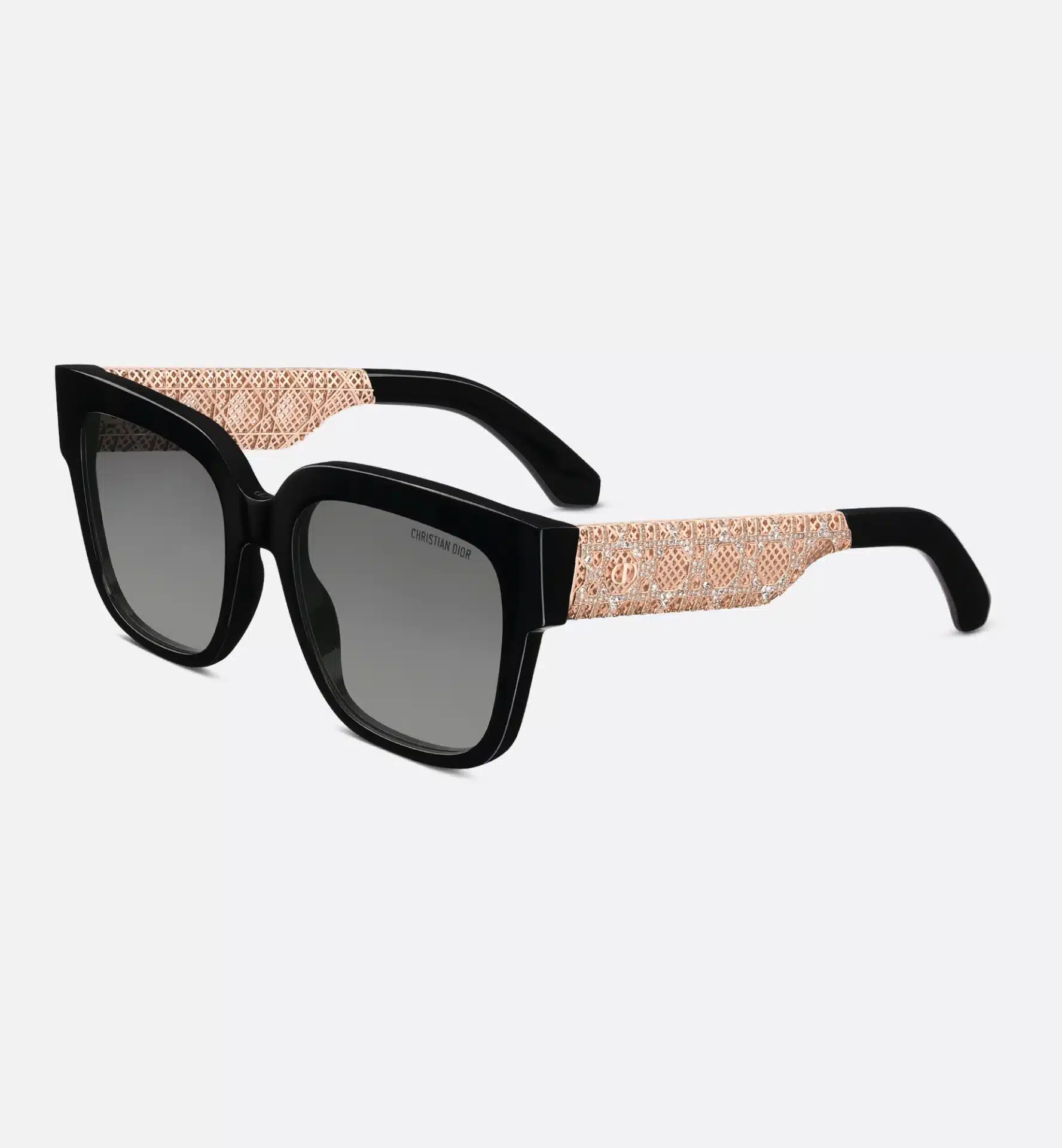 Lunettes de soleil luxe DiorRésille S1I carrées noir Dior-influensse