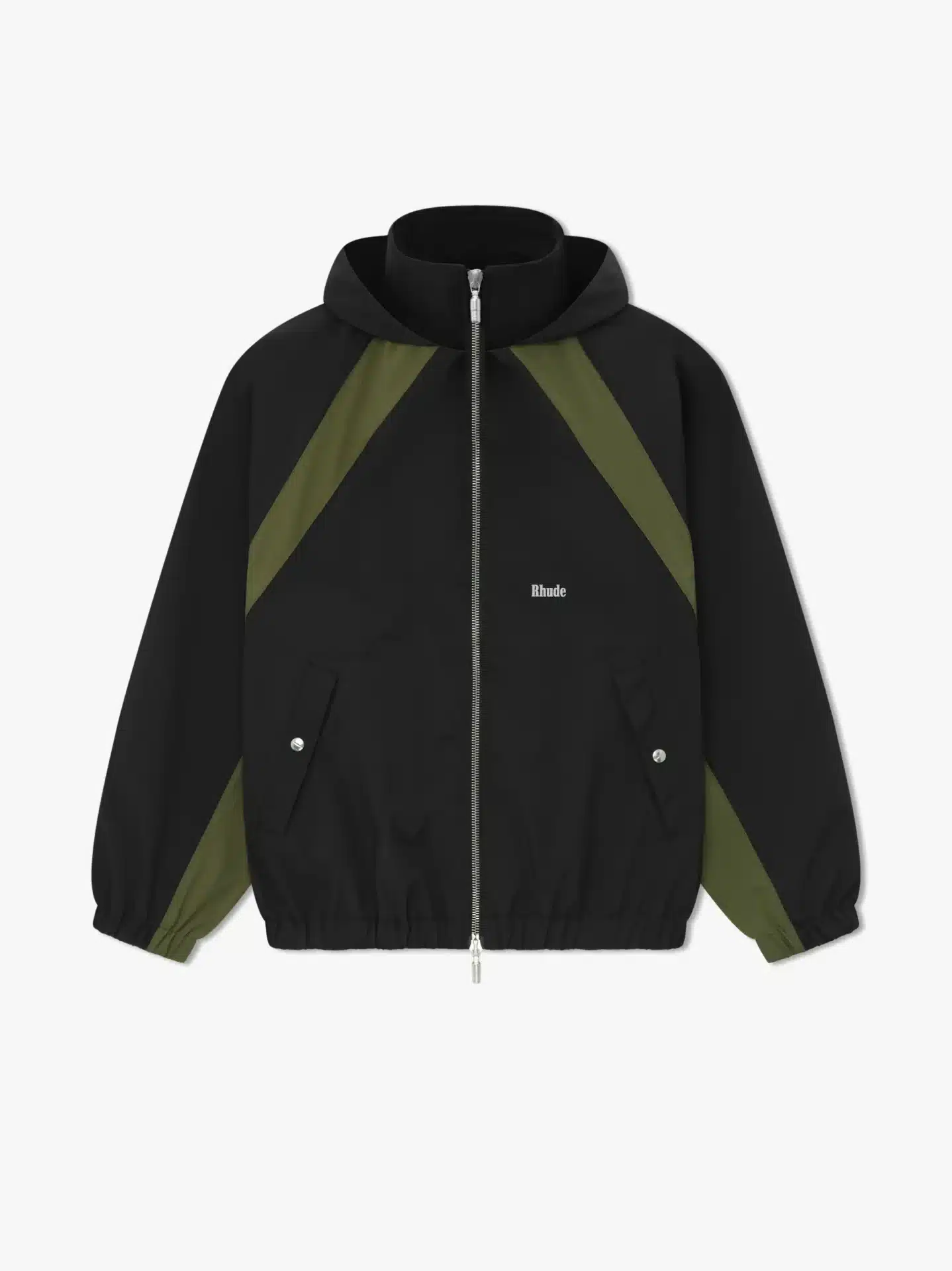 Ensemble survêtement à capuche luxe Aérien noir olive Rhude-influensse