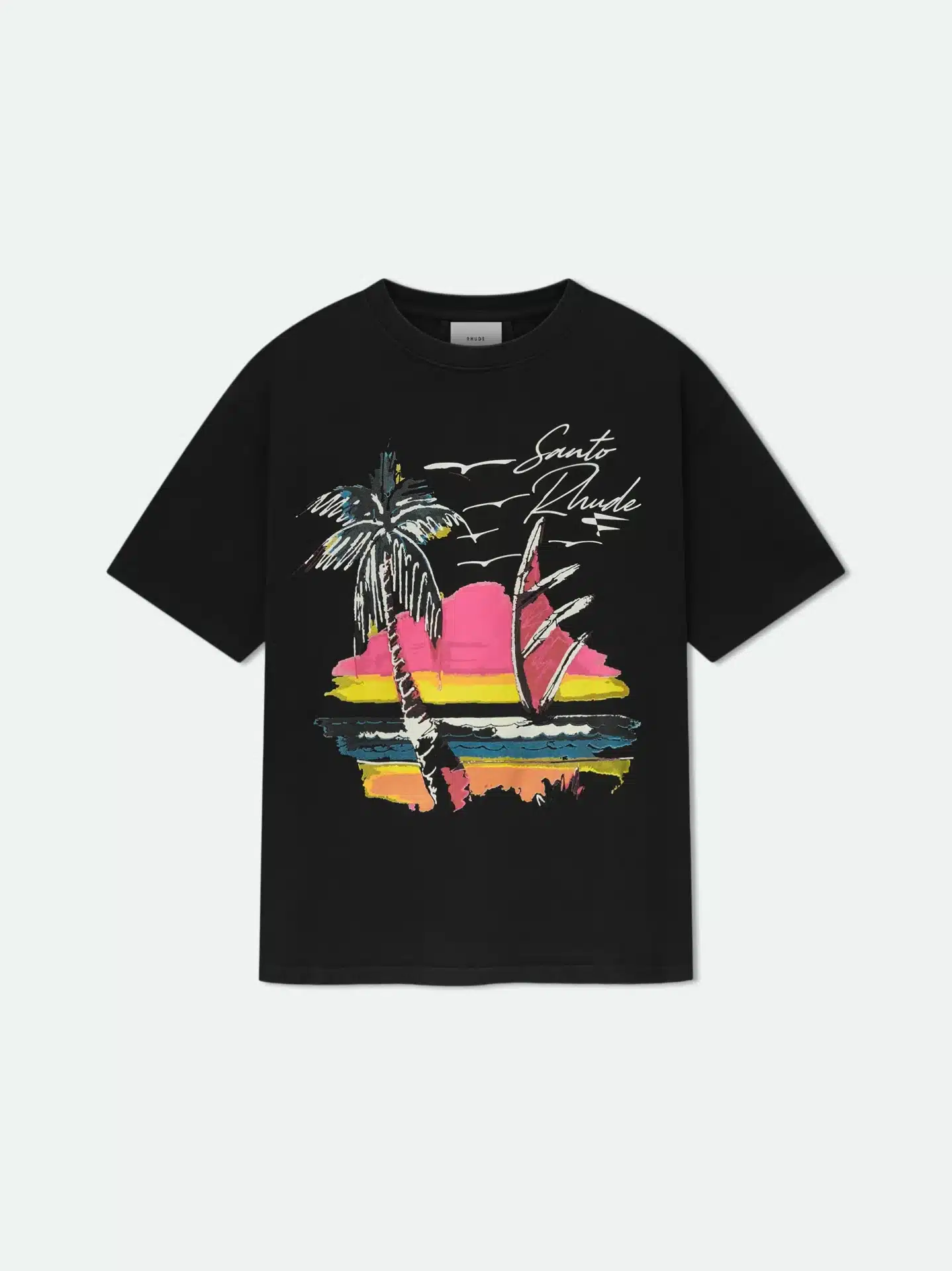 T-shirt luxe Saint-Rhude coton noir-influensse