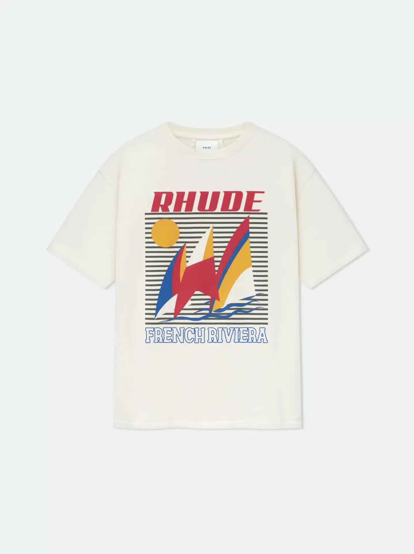 T-shirt luxe Affiche Poster coton noir Rhude-influensse