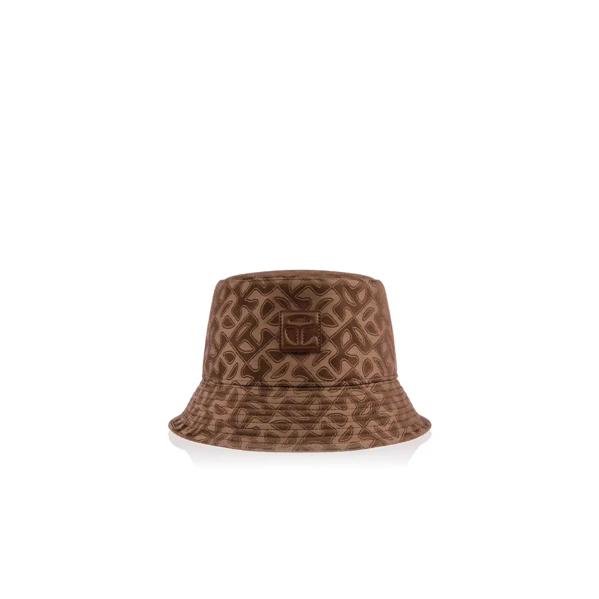 Bob streetwear jacquard monogramme chocolat Telfar-influensse