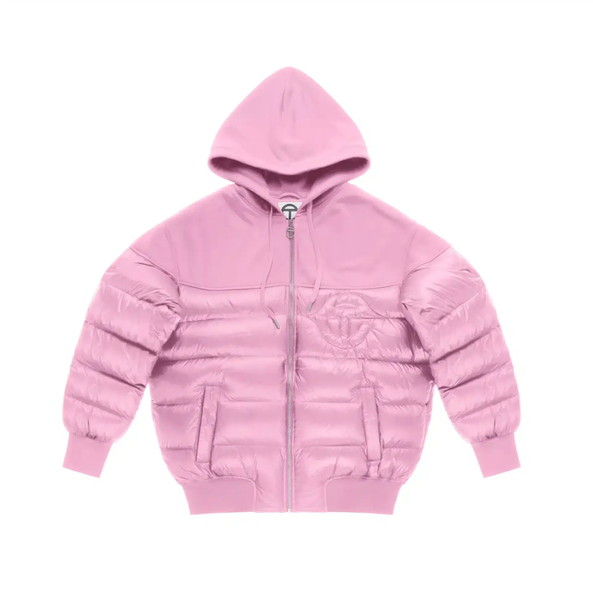 Sweat à capuche streetwear luxe Puffer bubblegum Telfar-influensse