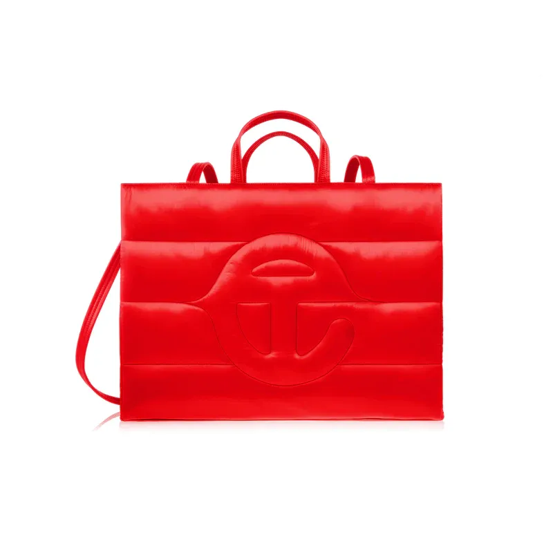 Sac à bandoulière Moyen Puff streetwear rouge Telfar-influensse