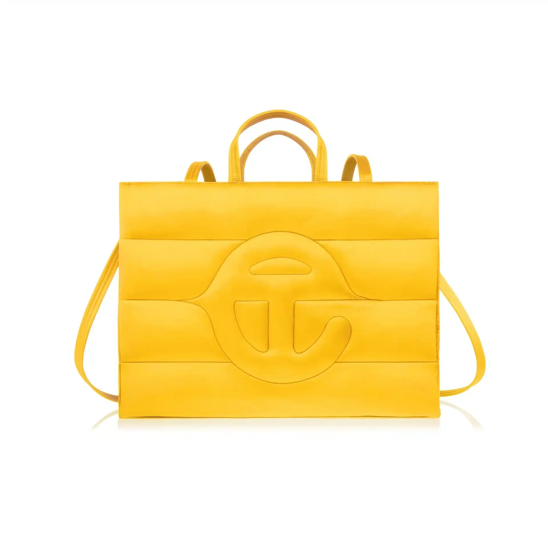 Sac à bandoulière Moyen Puff streetwear jaune Telfar-influensse
