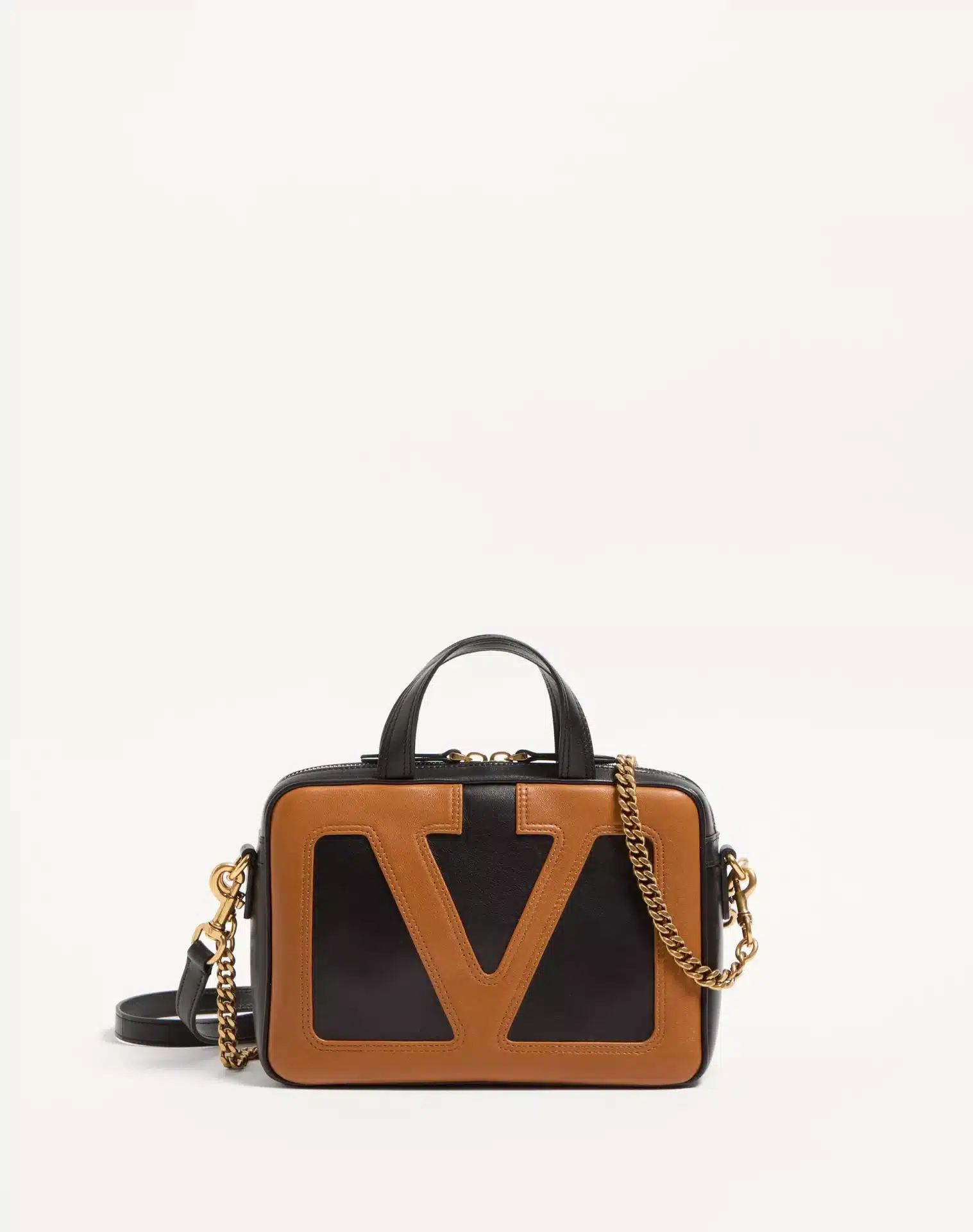 Sac à main Viva superstar cuir noir pimenter Valentino Garavani-influensse