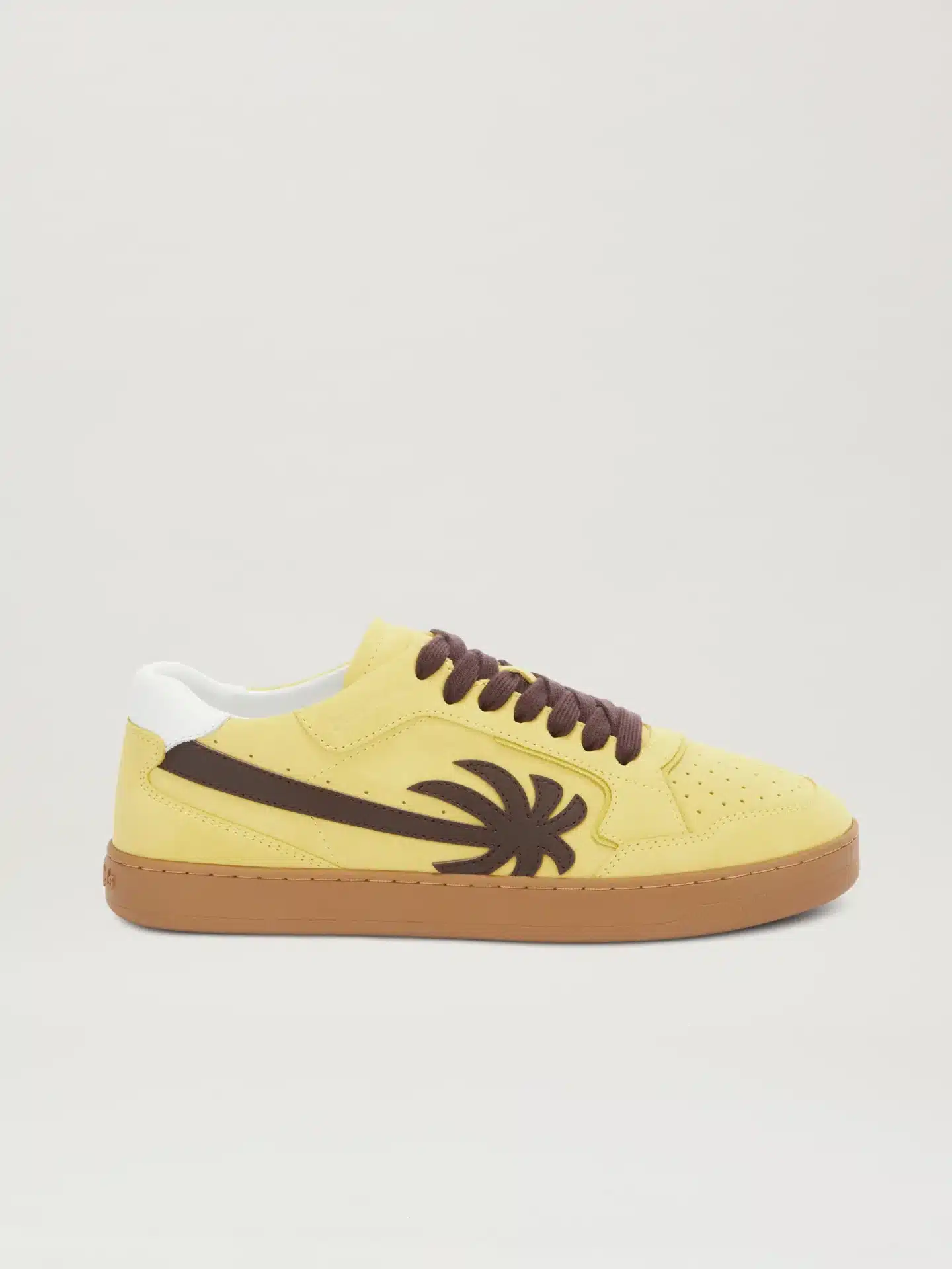 Sneaker Homme New Palm 1 cuir ocre jaune marron Palm Angels-influensse