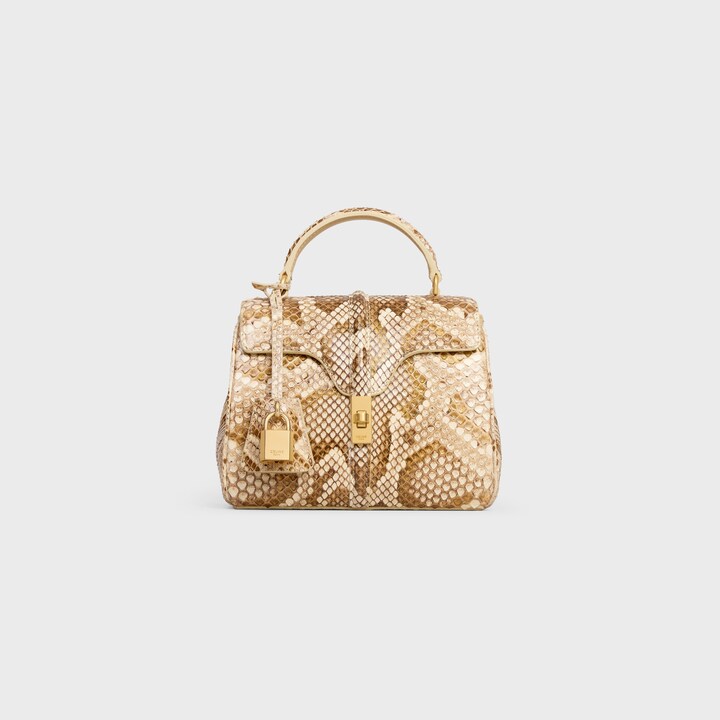 Sac à main luxe 16 mini python natural Celine-influensse