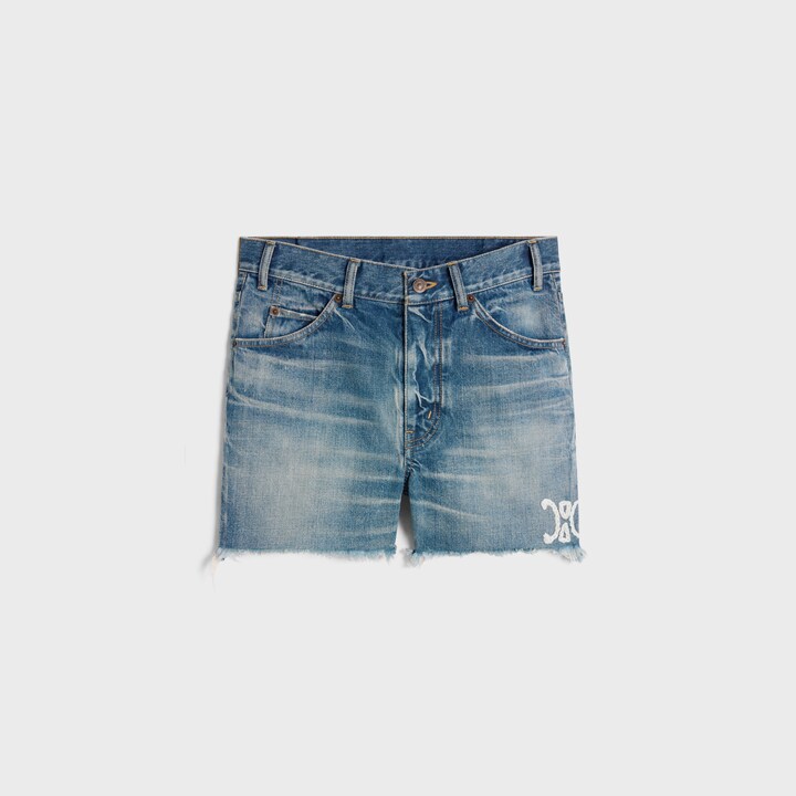 Short Skake Denim bleu électrique Celine-influensse