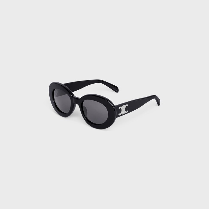Lunettes de soleil Triomphe Skate 01 acétate noir Celine-influensse