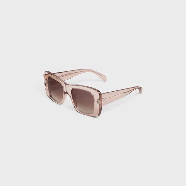 Lunettes de soleil Square S321 transparent taupe Celine-influensse