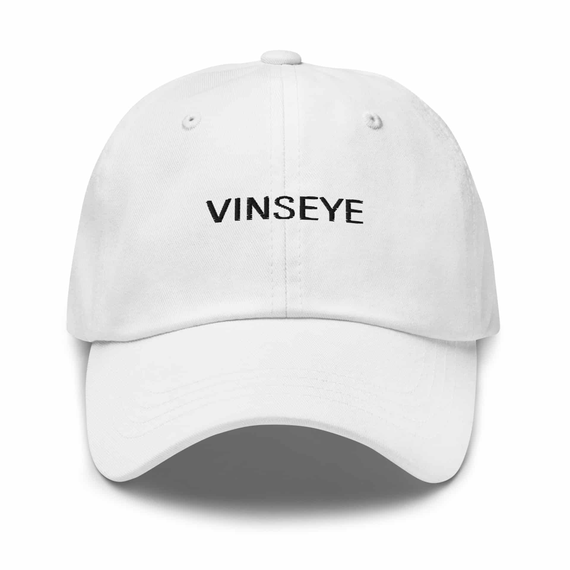 Casquette luxe logo blanc noir Vinseye-influensse