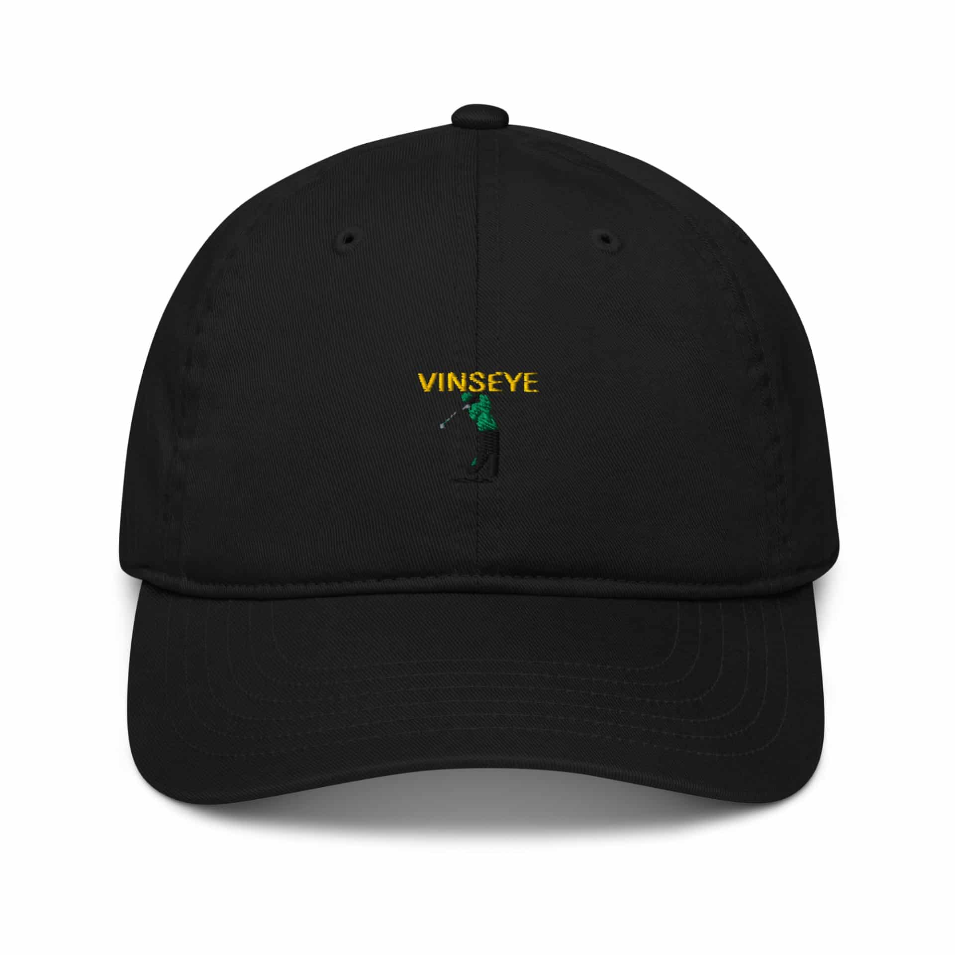 Casquette baseball bio street golfer noir Vinseye-influensse