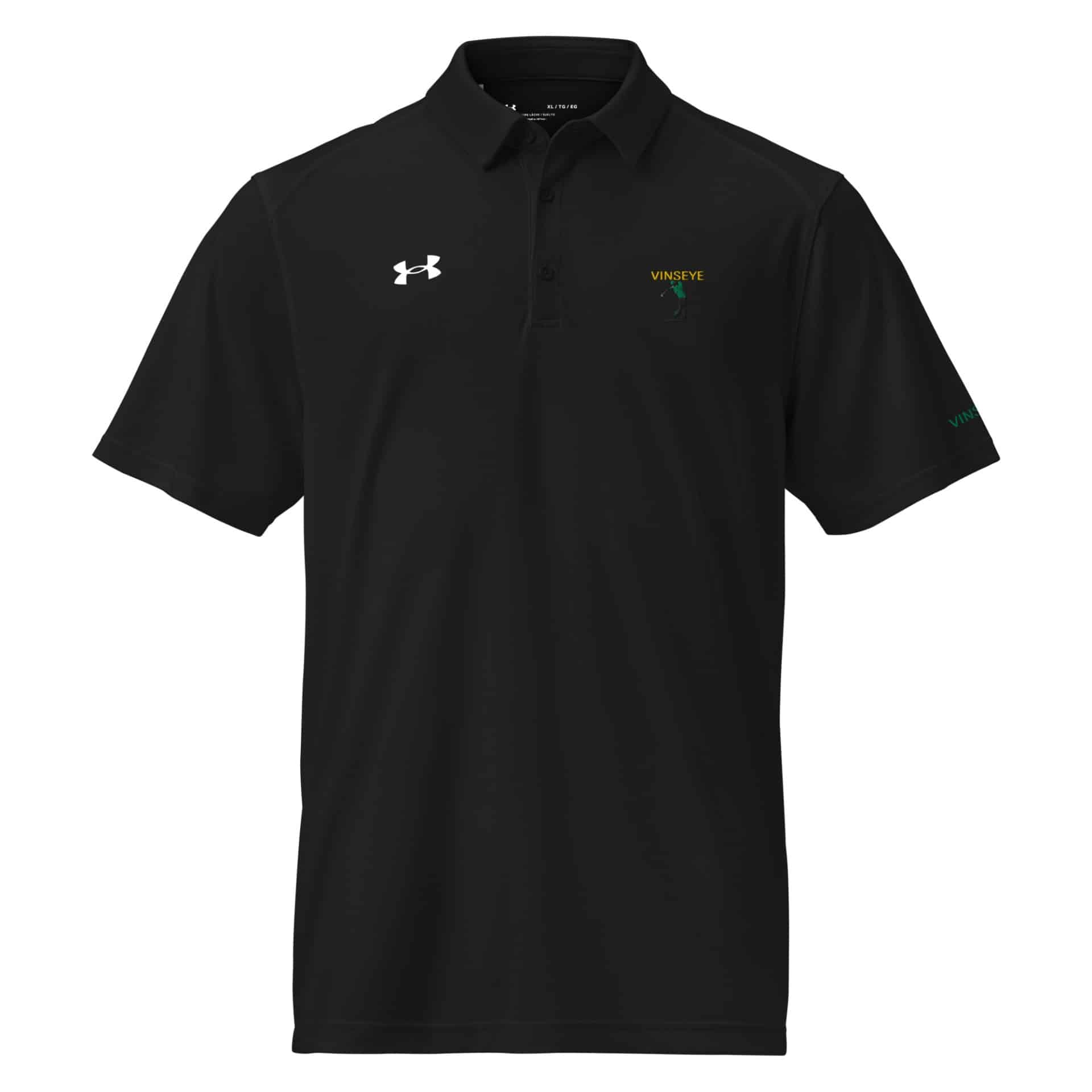 Polo Homme Street Golfer noir Vinseye x Under Armour-influensse