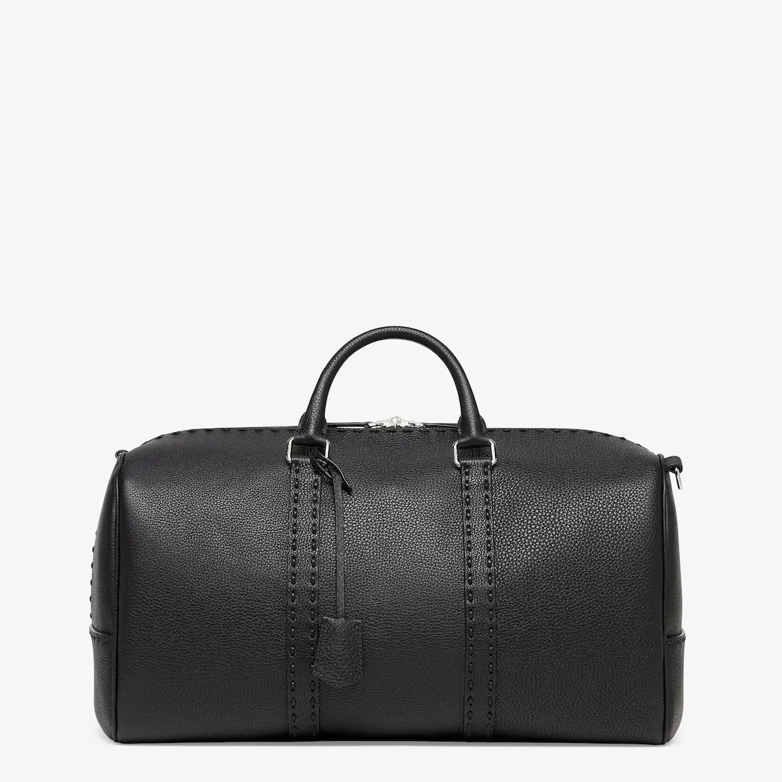 Sac de voyage Selleria moyen cuir Cuoio Romano noir Fendi-influensse