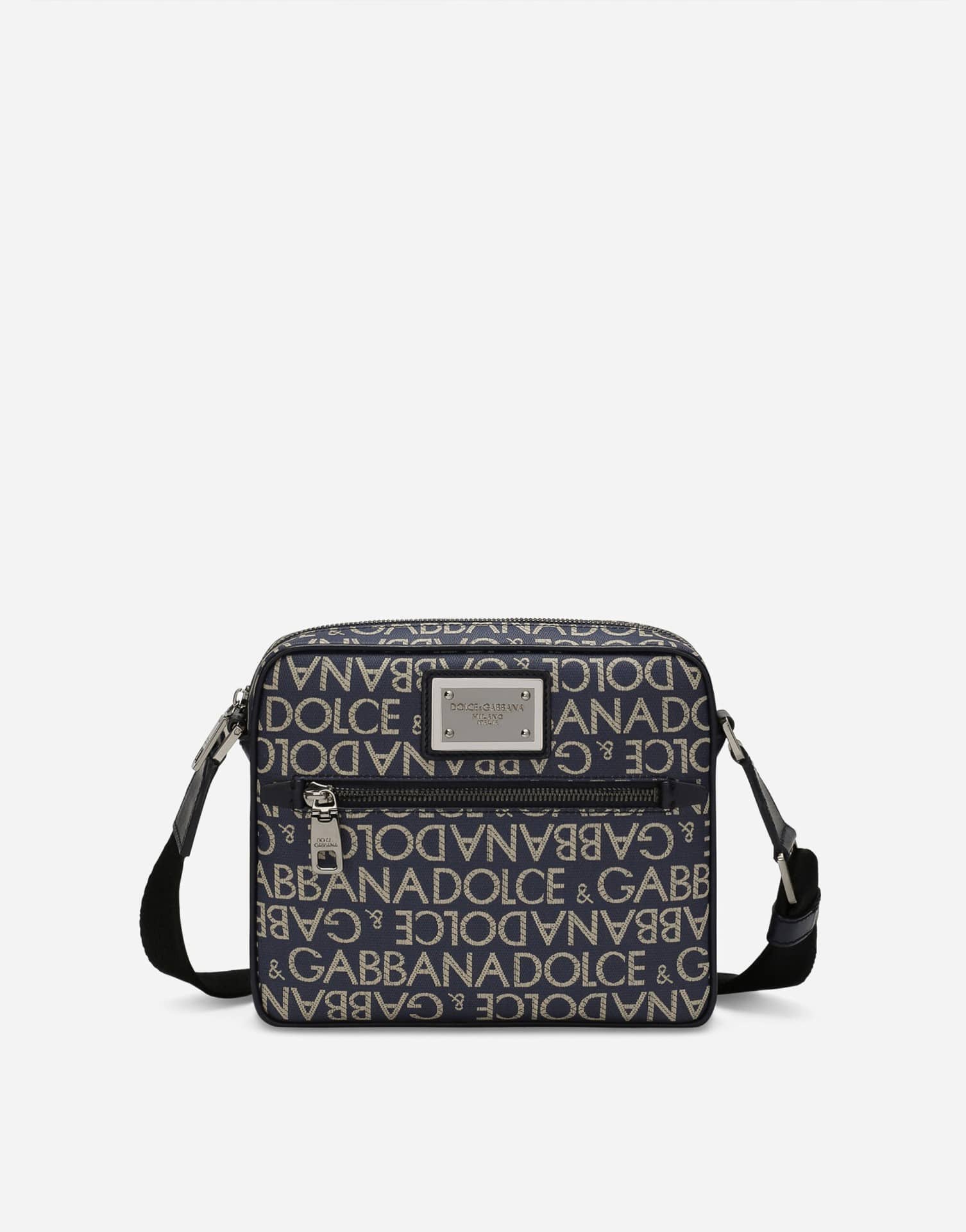 Sac à bandoulière monogram jacquard bleu Dolce&Gabb-influensse