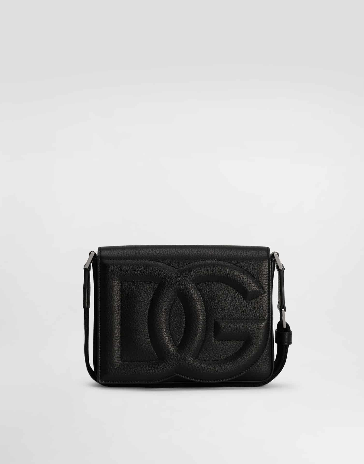 Sac à bandoulière medium DG cuir noir Dolce&Gabbana-influensse