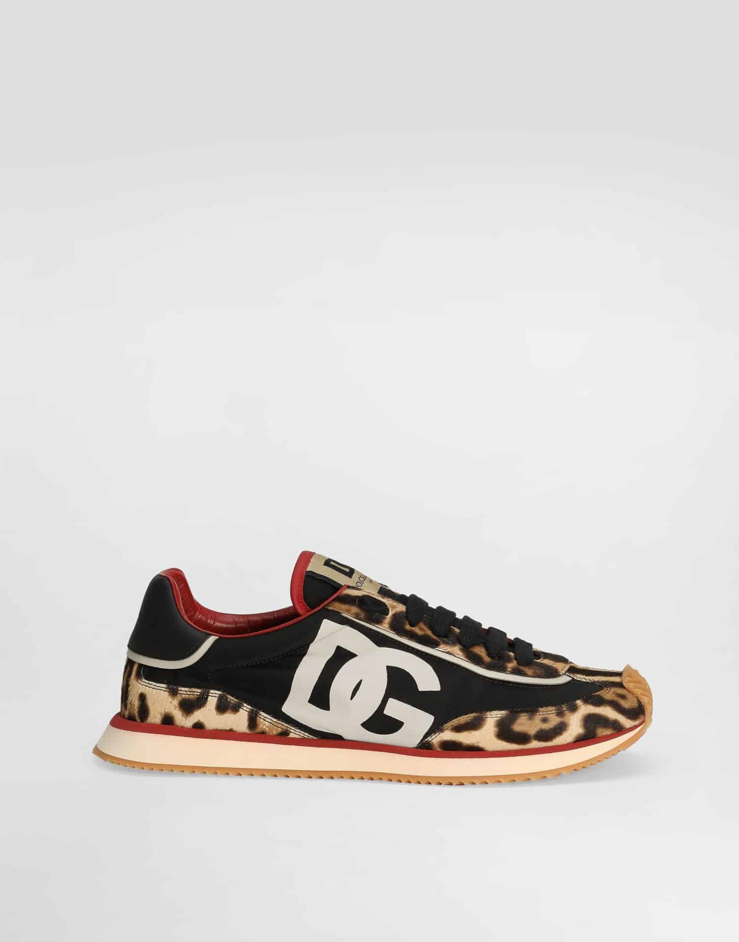 Sneakers Homme DG CUSHION cuir léopard Dolce & Gabbana-influensse