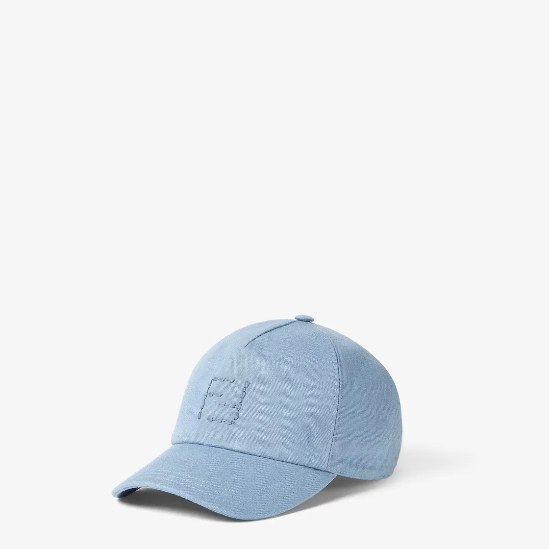 Casquette baseball FF lin coton bleu clair Fendi-influensse