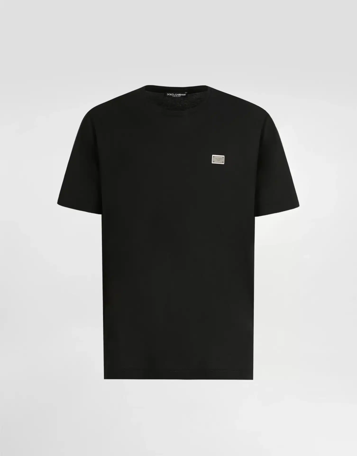 T-shirt DNA étiquette coton noir Dolce&Gabbana-influensse