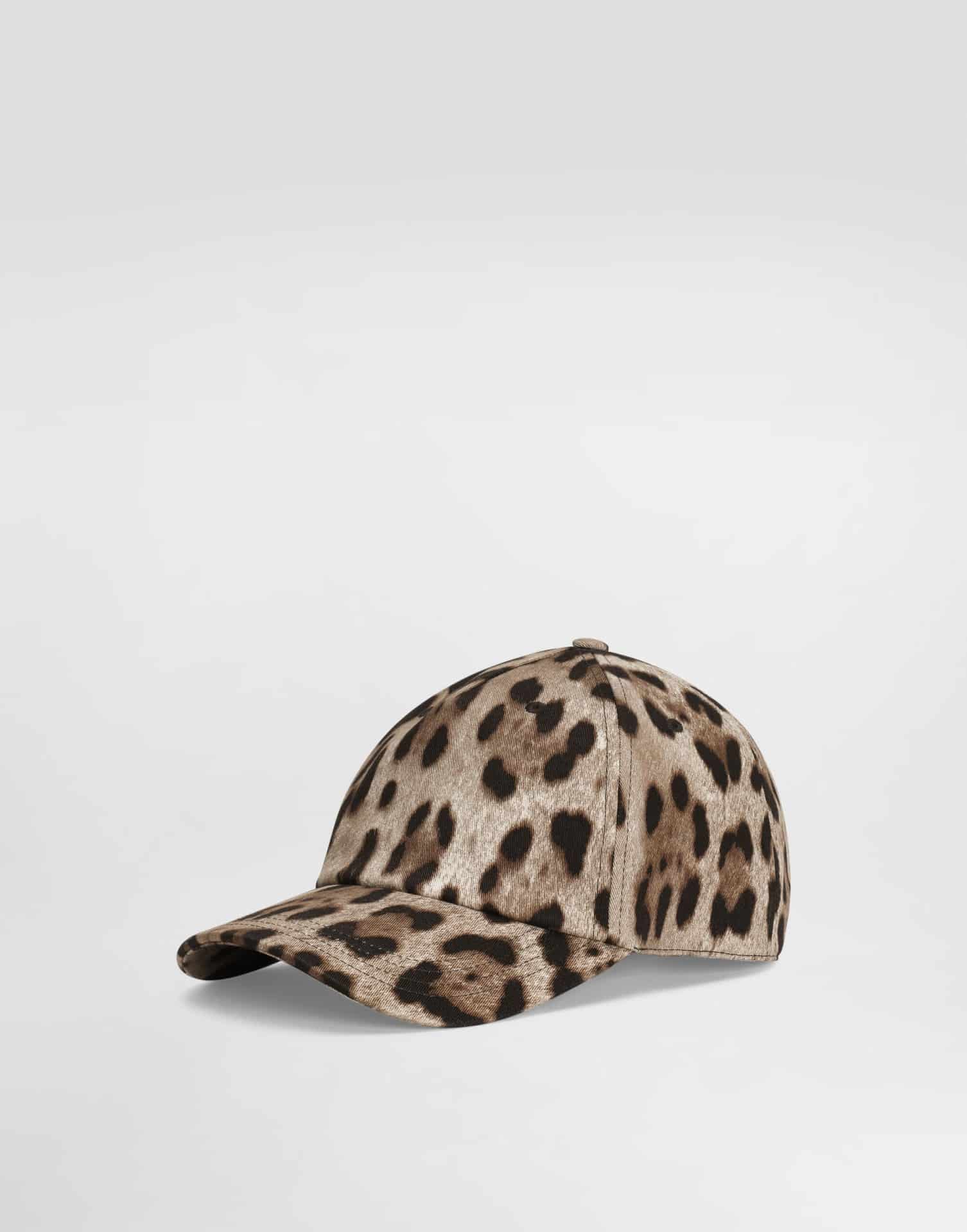 Casquette baseball coton drill léopard Dolce&Gabbana-influensse