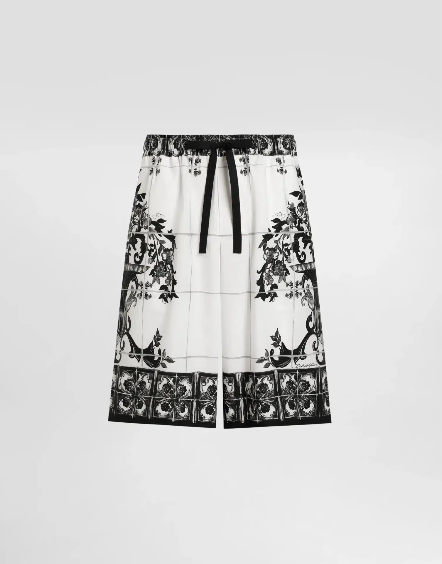 Short popeline Majolique multicolore Dolce&Gabbana-influensse