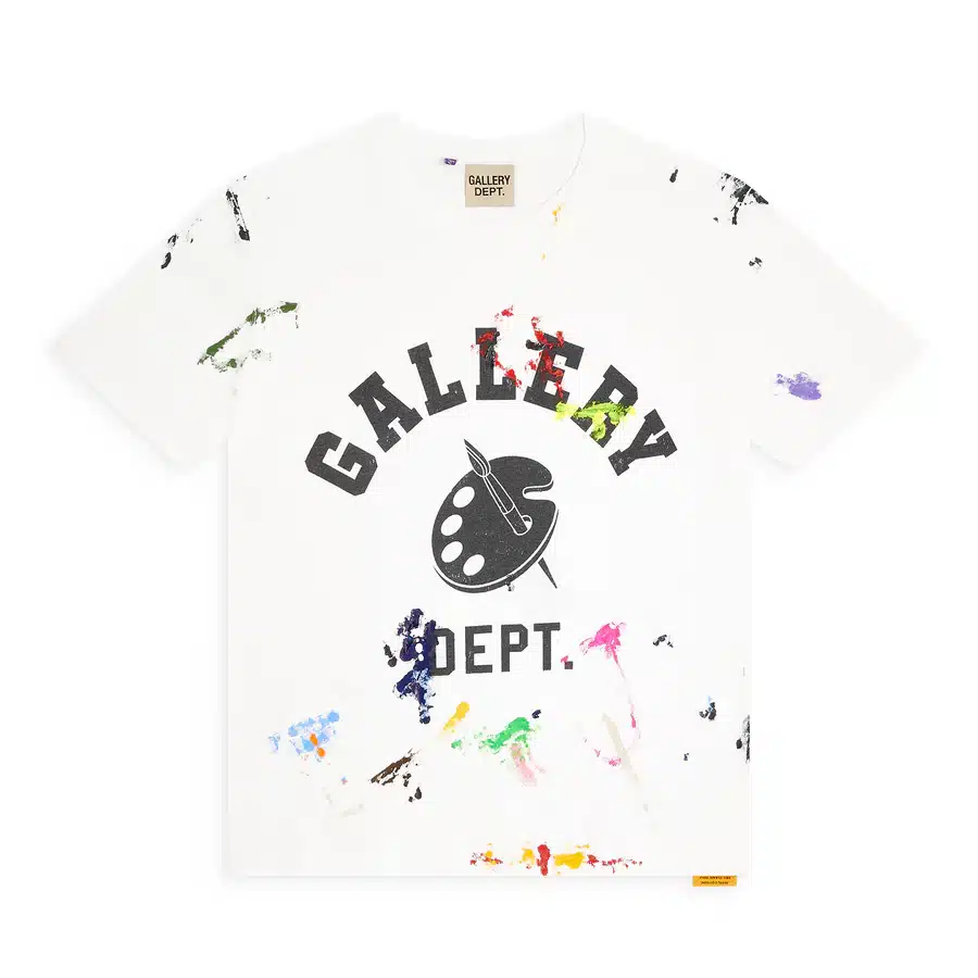 T-shirt Art Dept. paint coton blanc Gallery Dept.-influensse