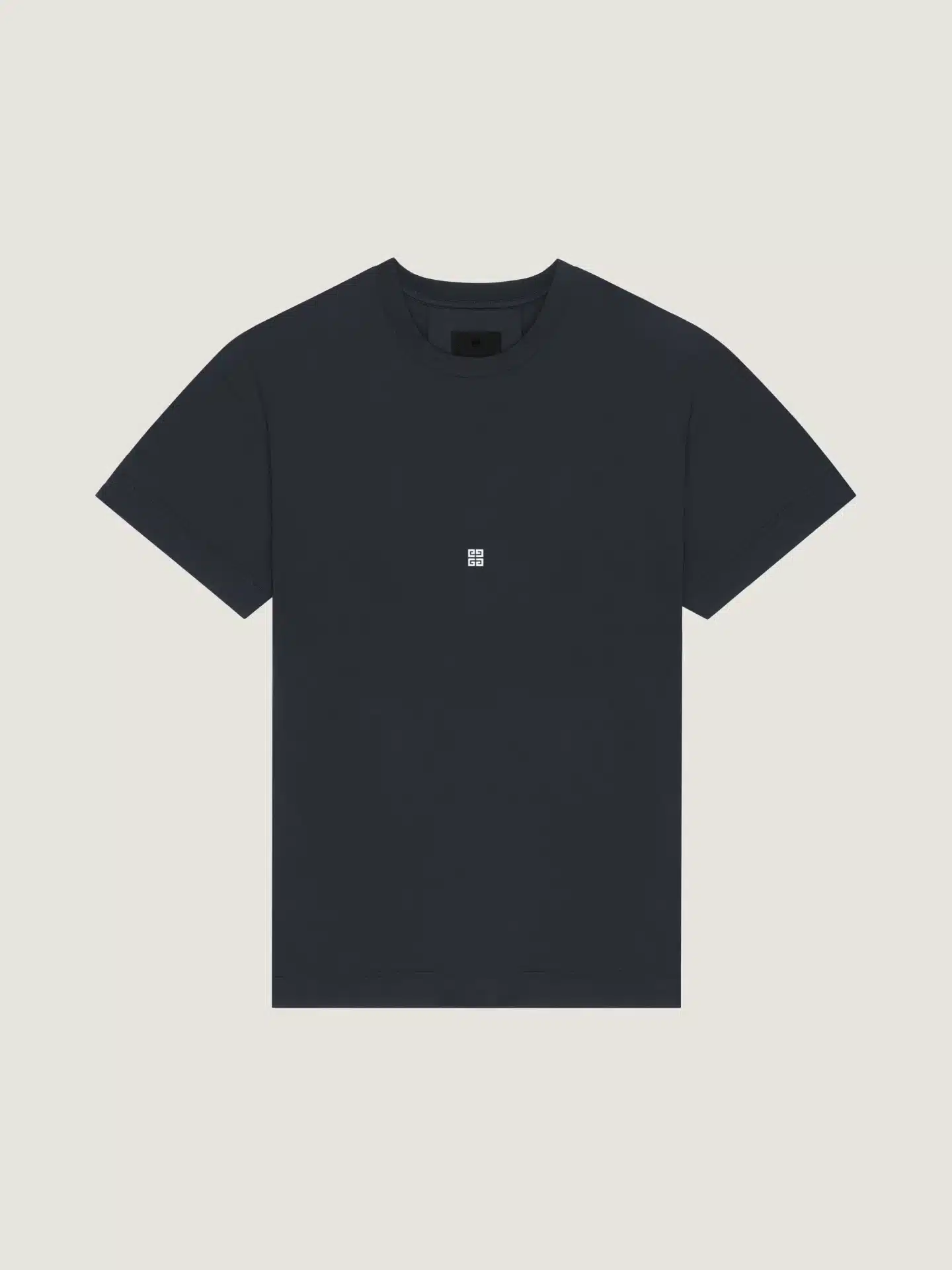 T-shirt slim 4G brodé coton marine Givenchy-influensse