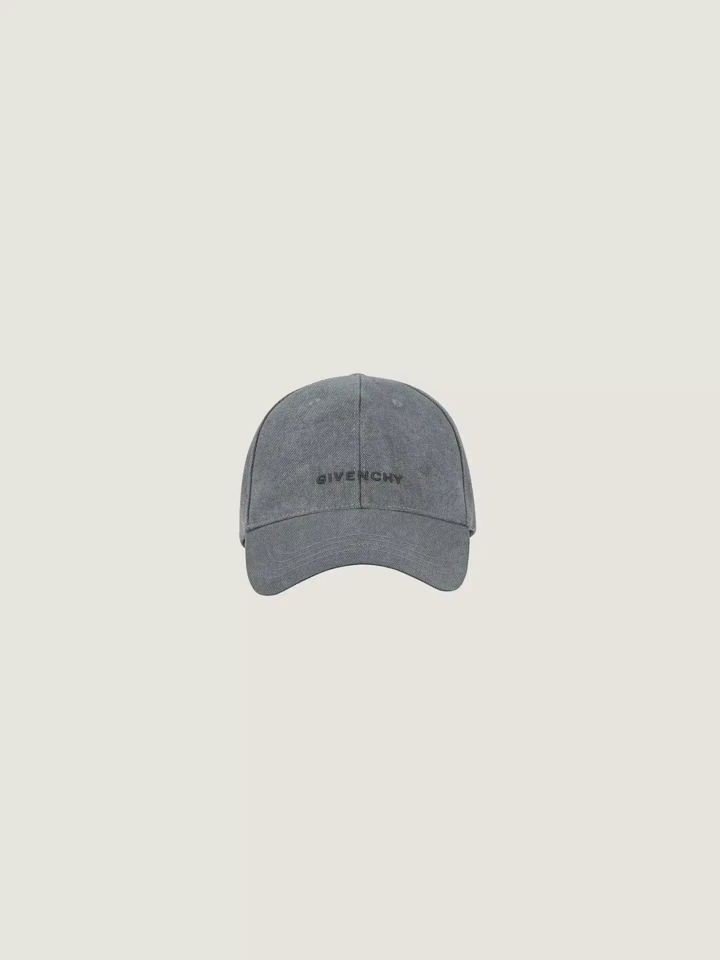 Casquette luxe brodée coton gris vintage Givenchy-influensse