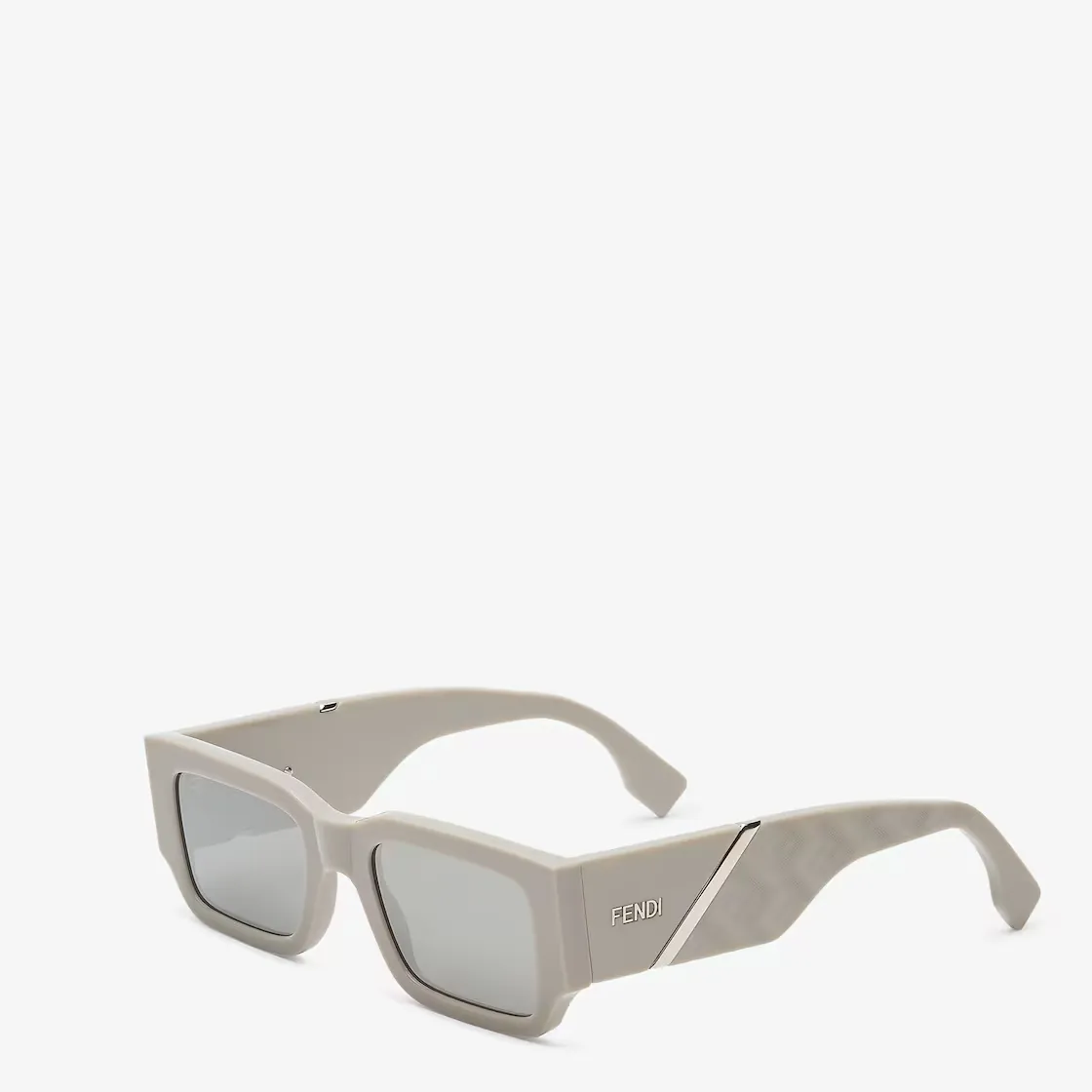 Lunettes de soleil Diagonal acétate gris Fendi-influensse