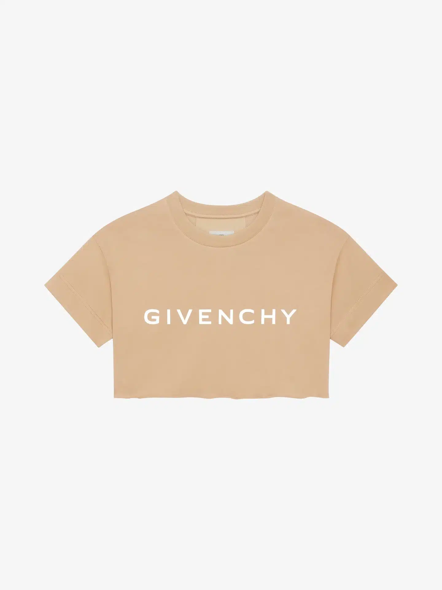 T-shirt cropped Archetype beige cappuccino Givenchy-influensse