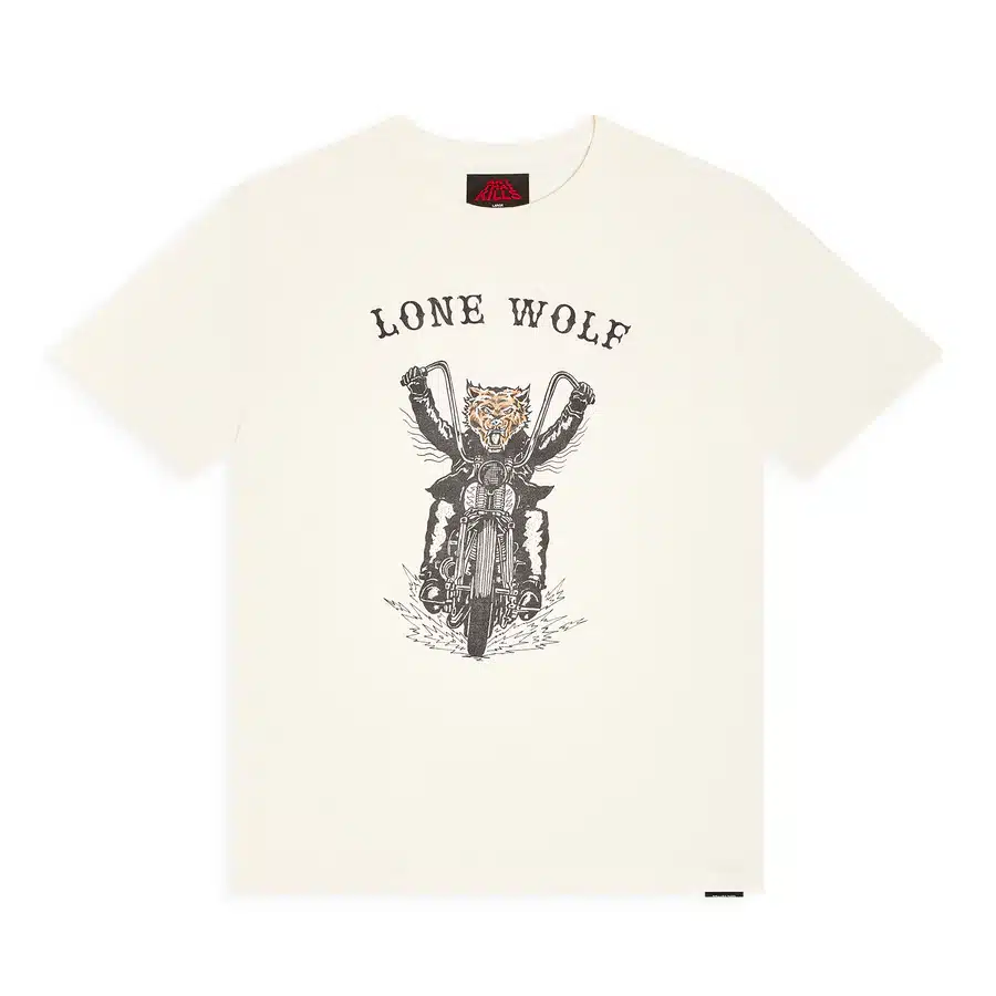 T-shirt Lone Wolf blanc d'archives clair Gallery Dept.-influensse