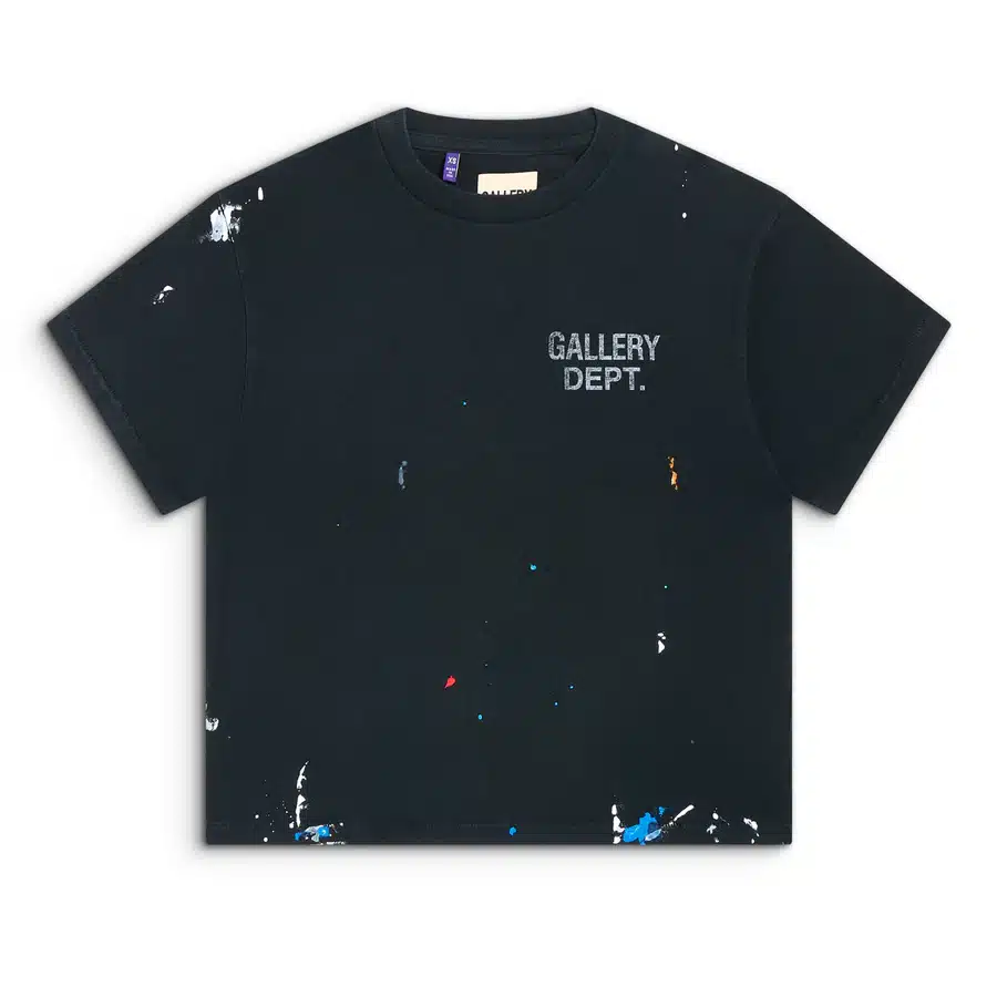 T-shirt Femme Paint coton délavé noir Gallery Dept.-influensse