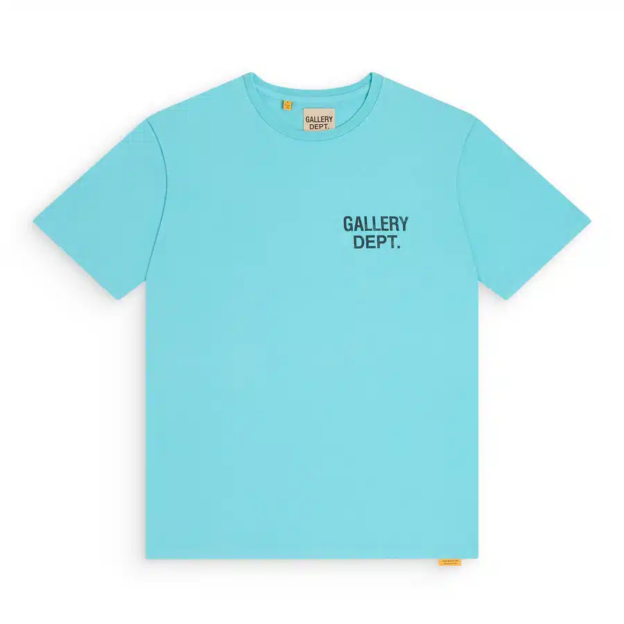 T-shirt Souvenir coton bleu sarcelle clair Gallery Dept.-influensse