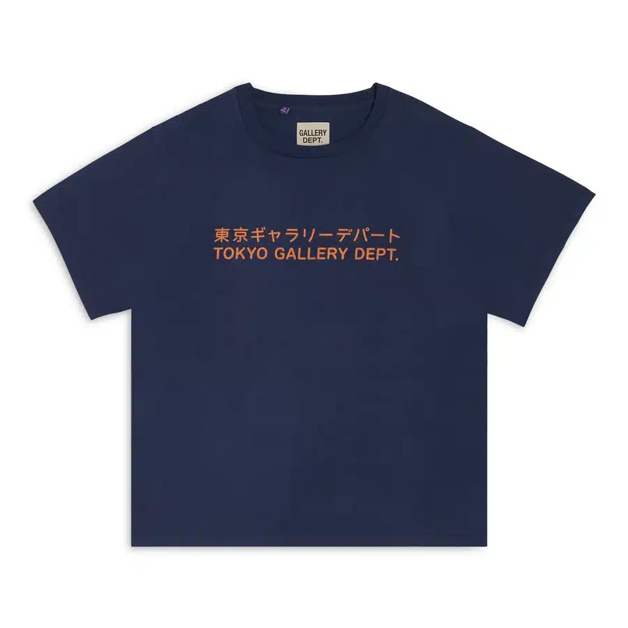T-shirt Tokyo coton bleu marine Gallery Dept.-influensse