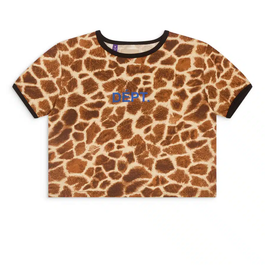T-shirt Femme Crop Chic girafe Gallery Dept.-influensse