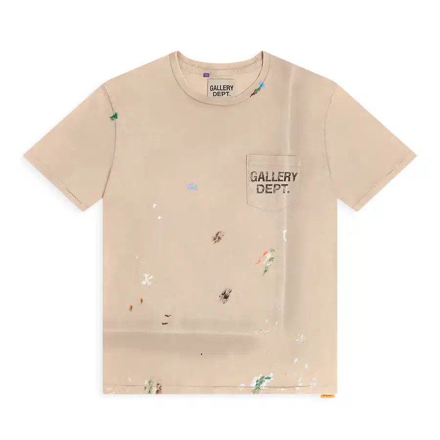 T-shirt Vintage peint taupe Gallery Dept.-influensse