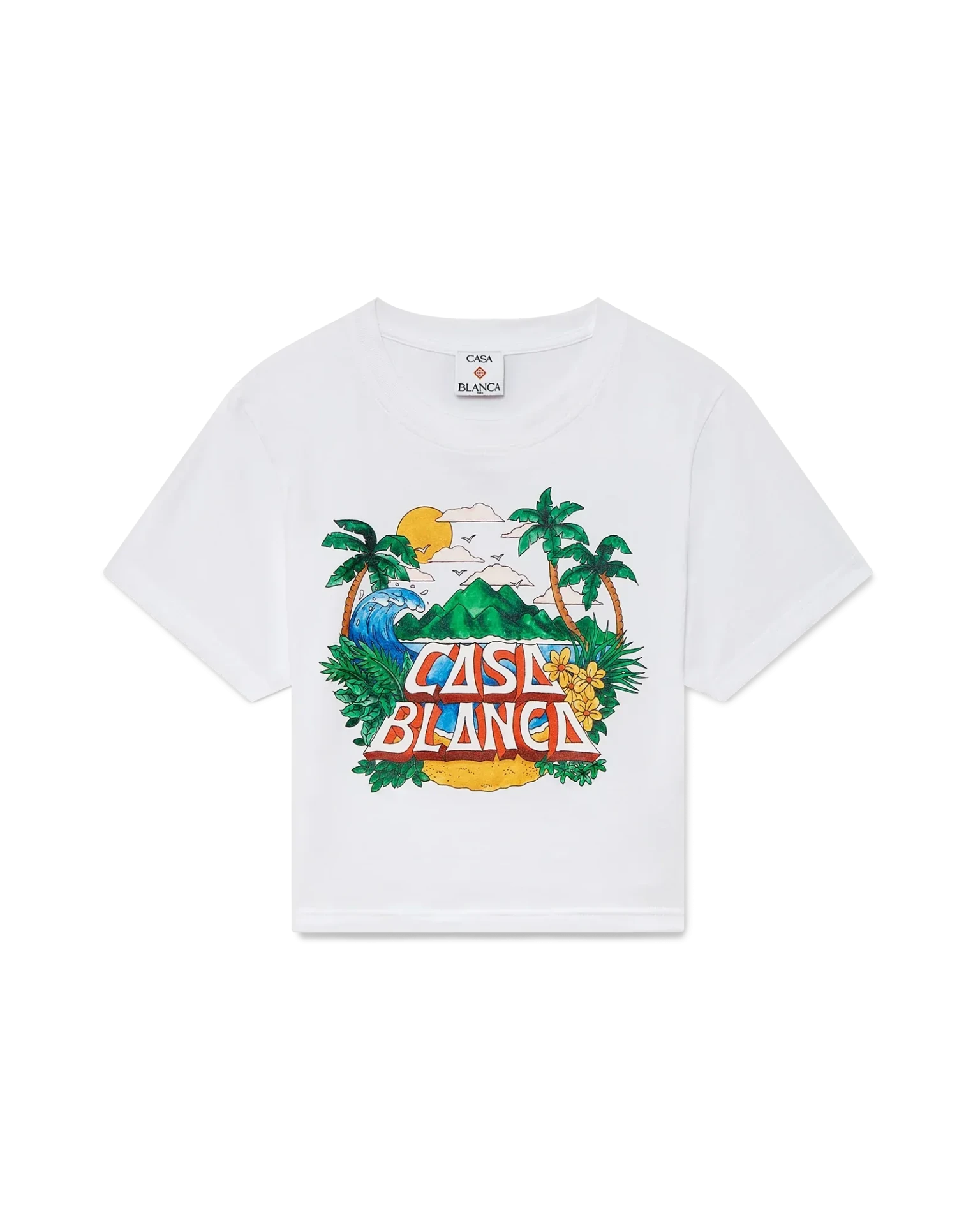 T-shirt court Casa Beach Wave blanc Casablanca Paris-influensse