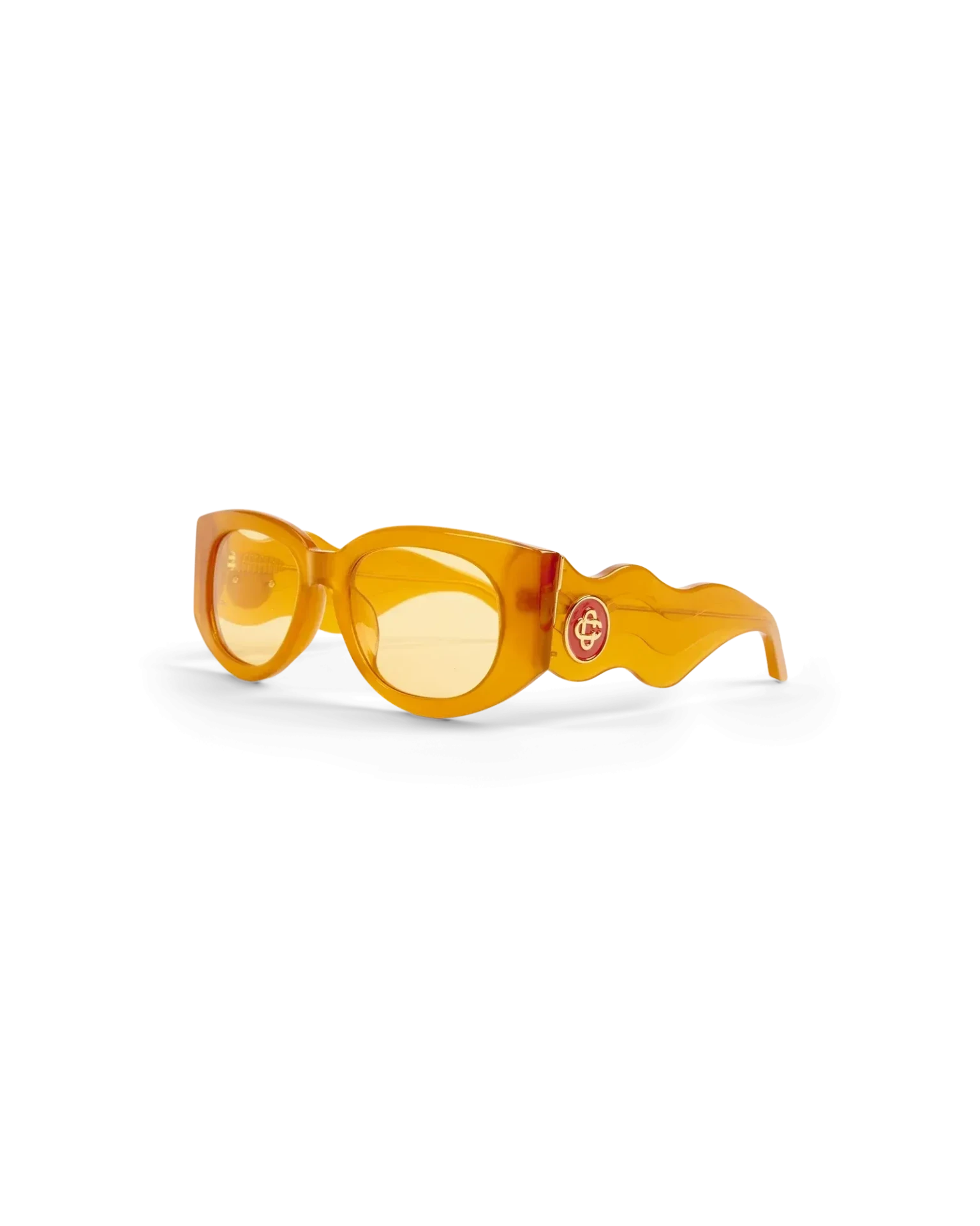 Lunettes de soleil Memphis orange Casablanca Paris-influensse