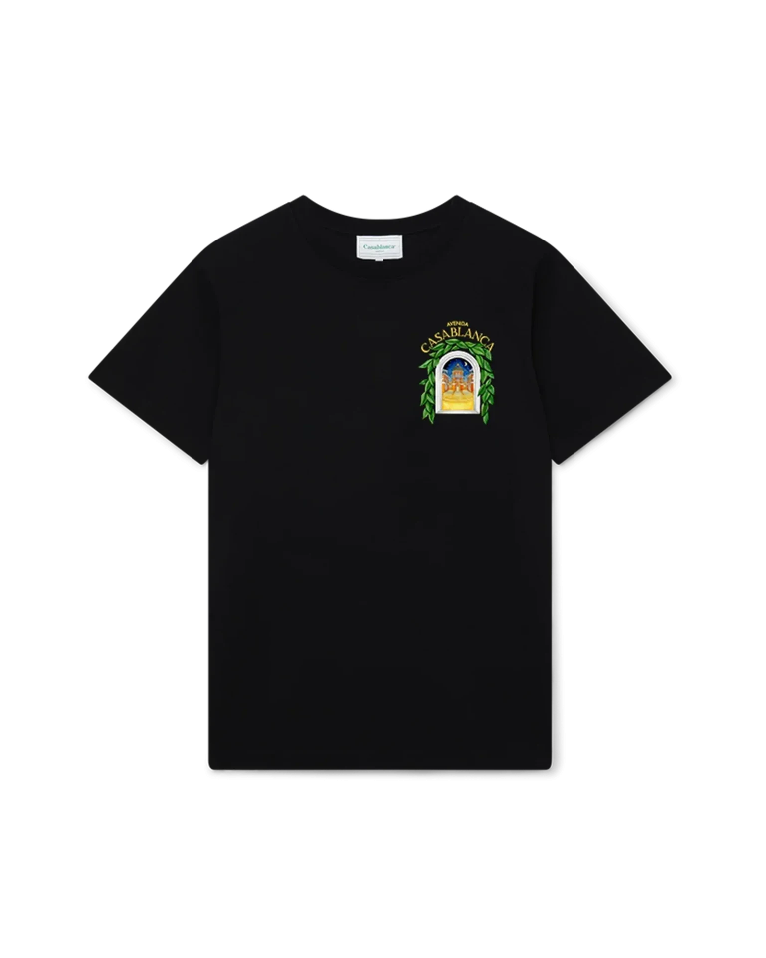 T-shirt Avenida coton noir Casablanca Paris-influensse