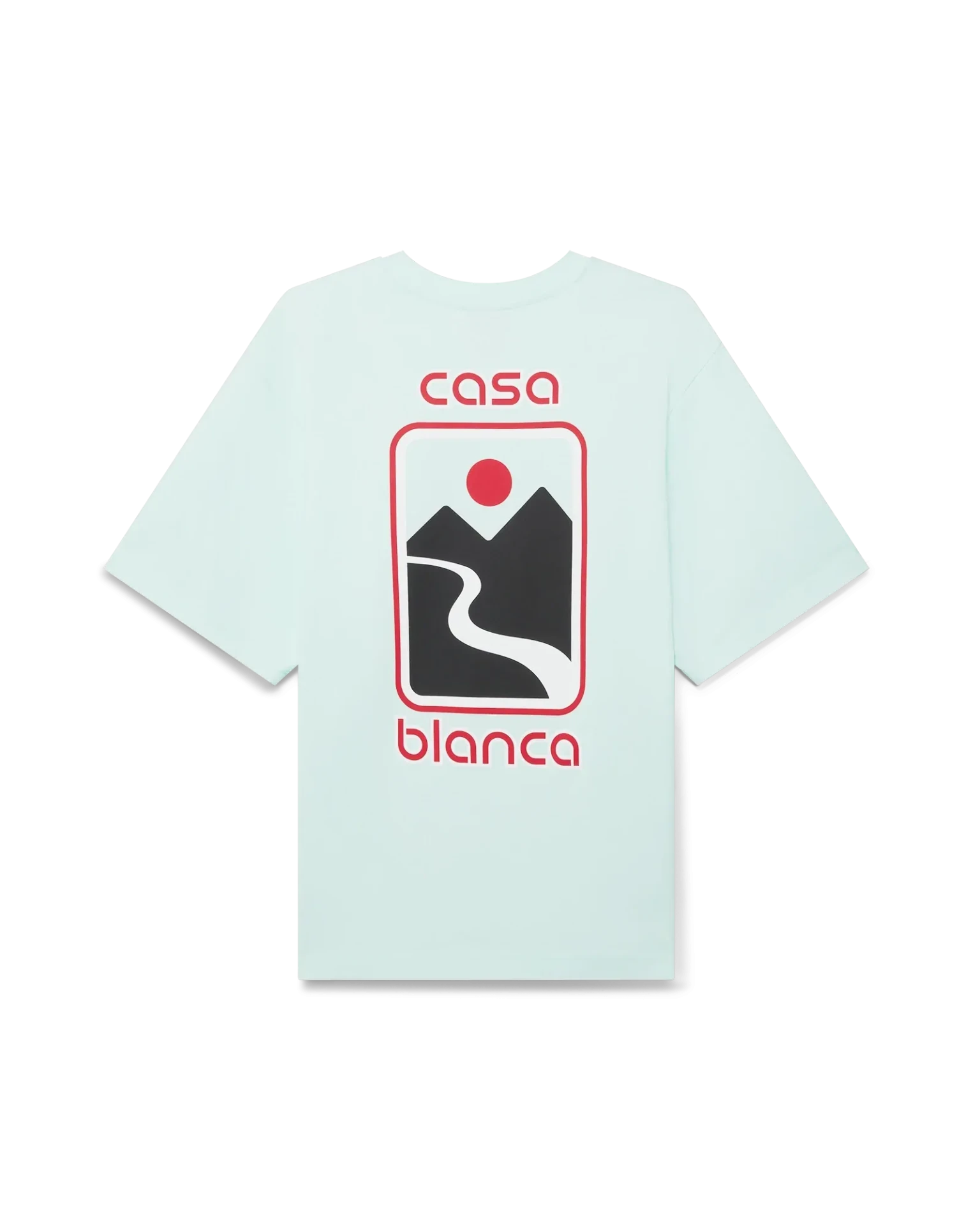 T-shirt Sunset Valley coton bio vert menthe Casablanca Paris-influensse