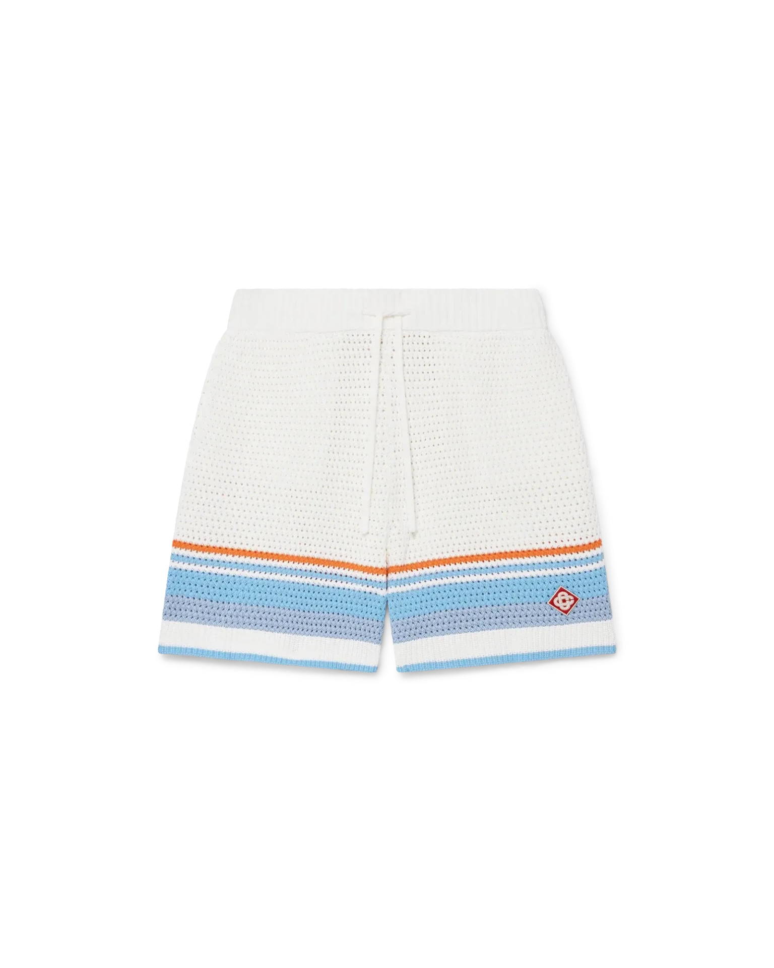 Short Tennis coton crochet bleu multicolore Casablanca-influensse