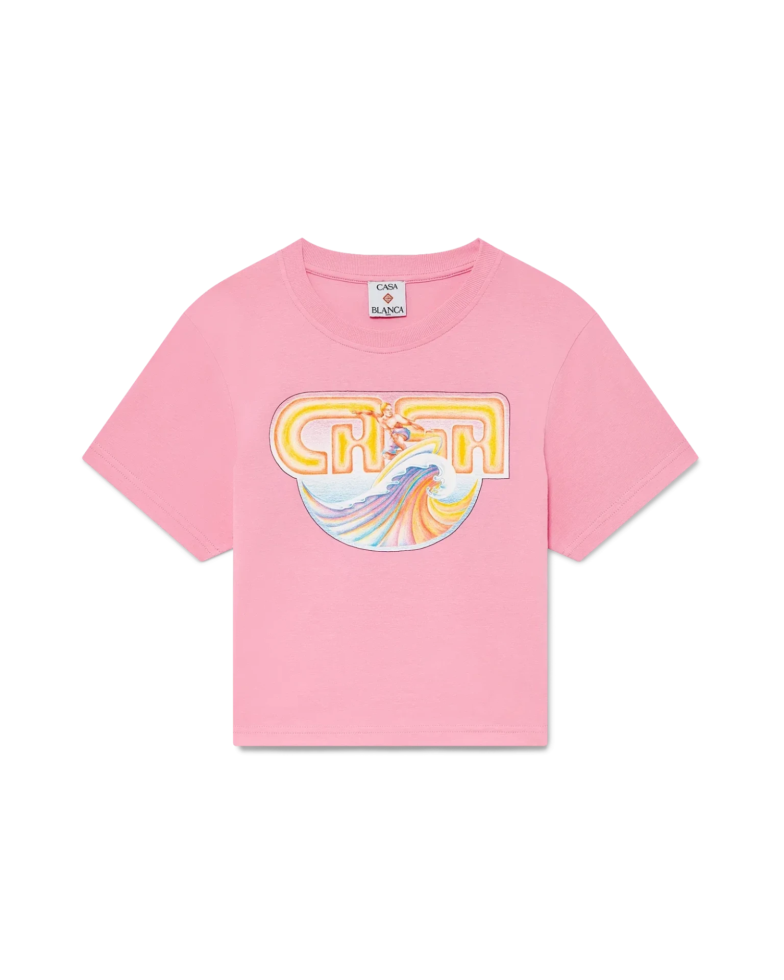 T-shirt court Casa Surf rose Casablanca Paris-influensse