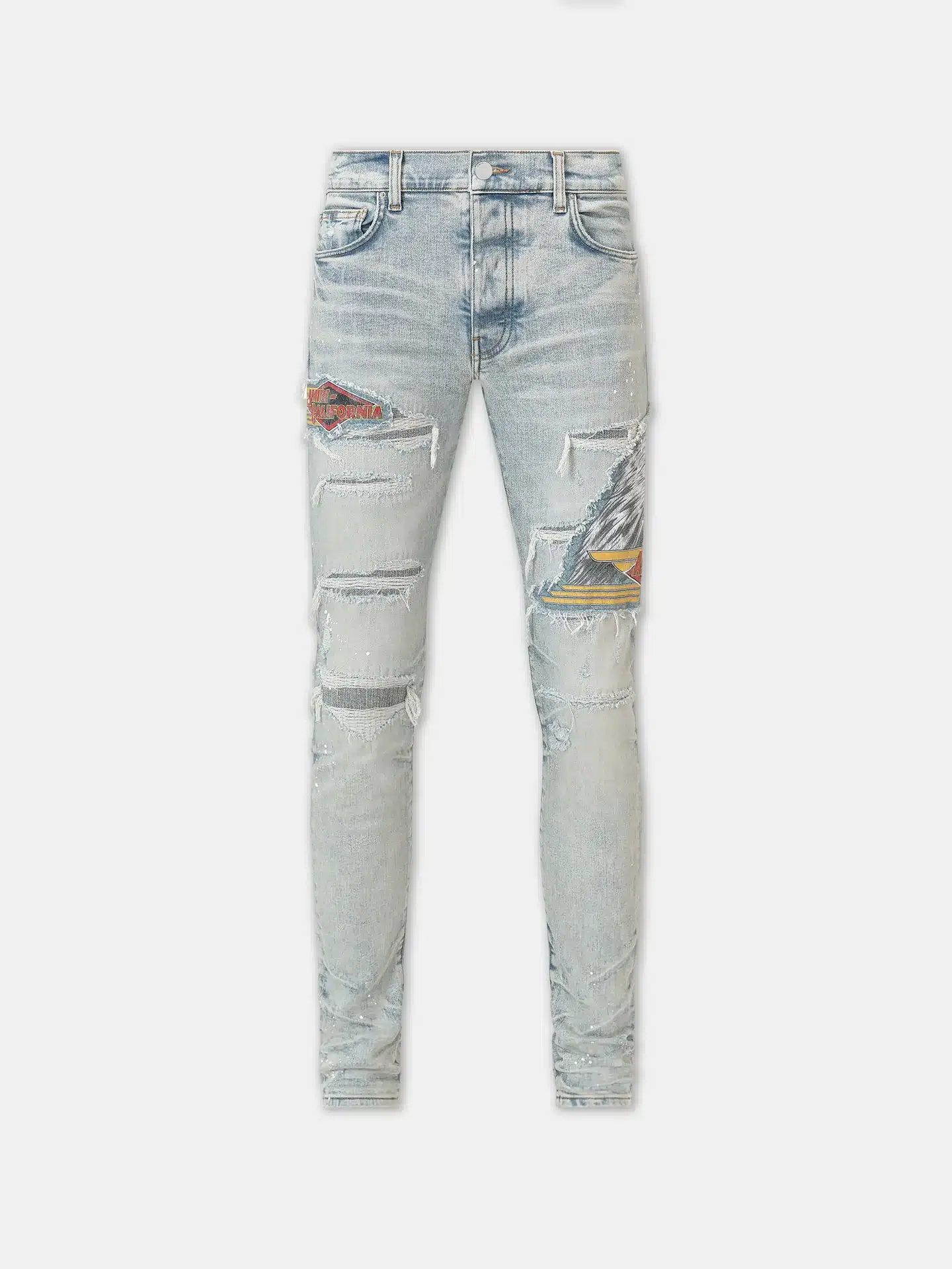Jean Eagle Thrasher indigo antique Amiri-influensse