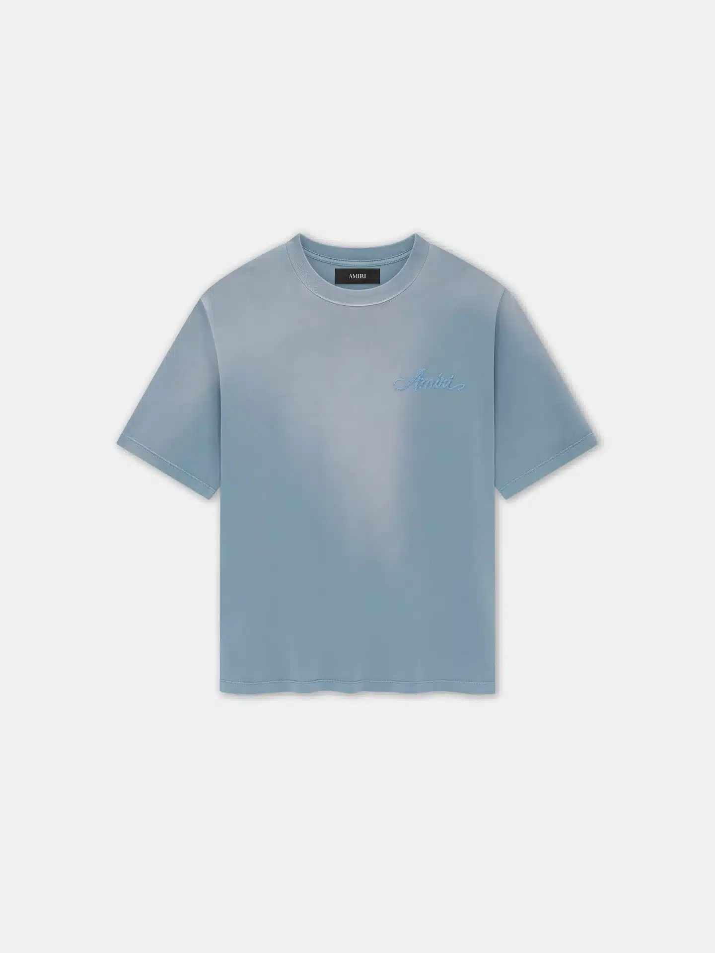T-shirt patch Bandana blanc Ashley blue Amiri-influensse
