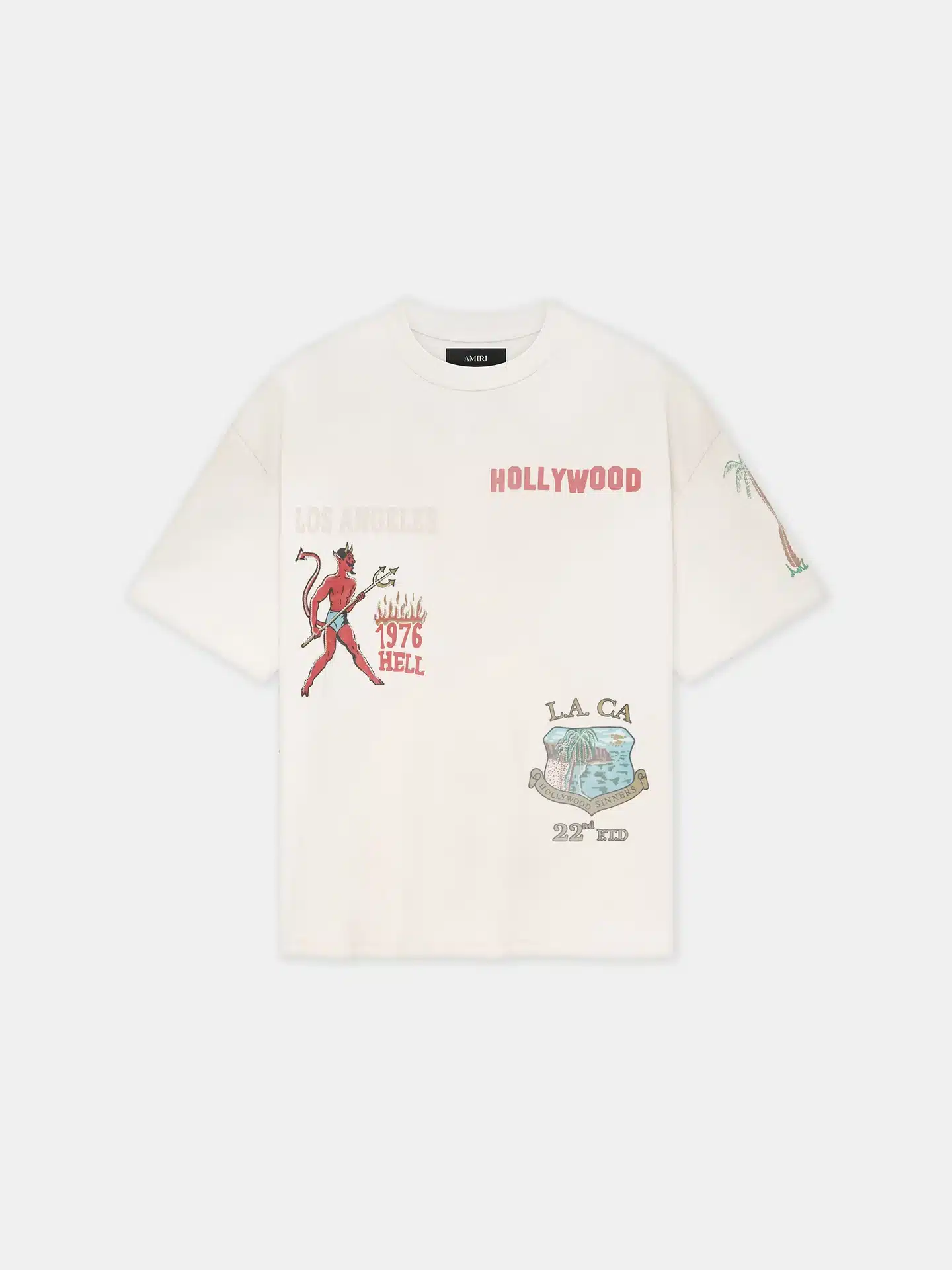 T-shirt oversize Sinners ivoire Amiri-influensse