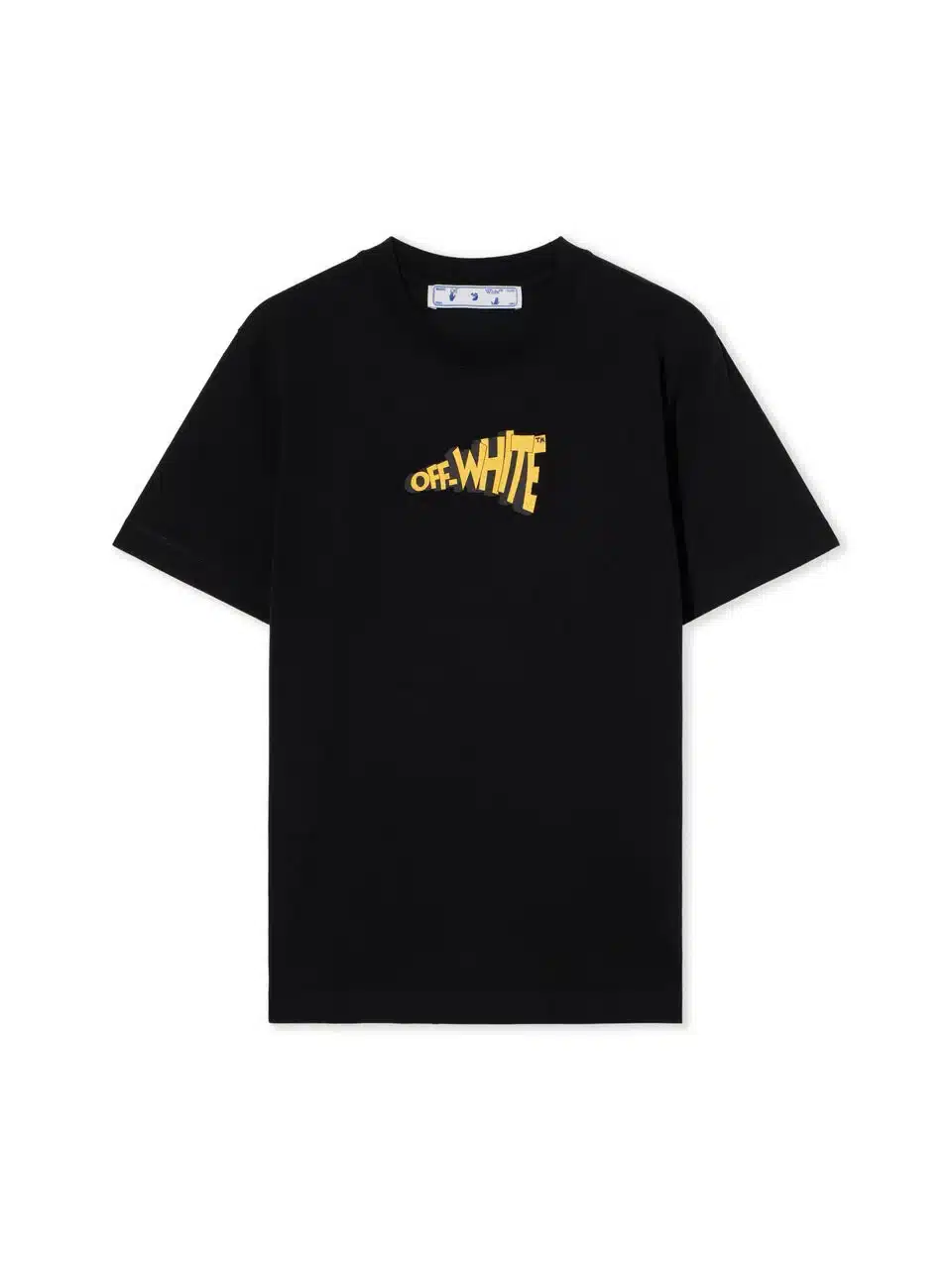 T-shirt MC Slim Cartoon Arrow noir jaune Off-White-influensse
