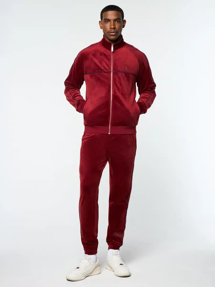 Ensemble survêtement Lioni velours rouge foncé Sergio Tacchini-influensse