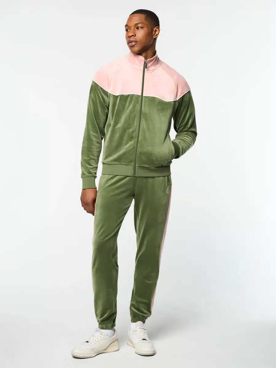 Ensemble survêtement Cielo velours vert bronze Sergio Tacchini-influensse