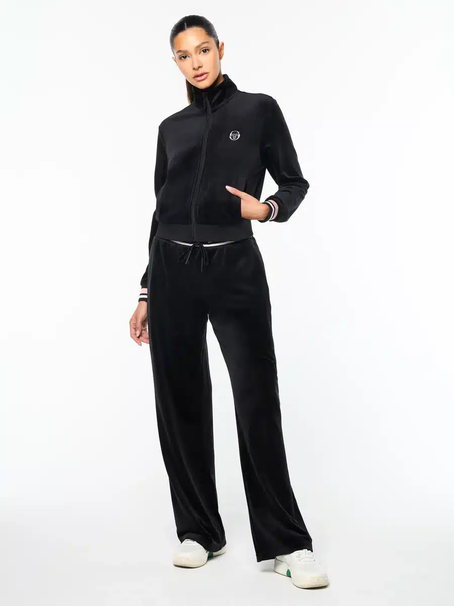 Ensemble survêtement Adele velours noir Sergio Tacchini-influensse