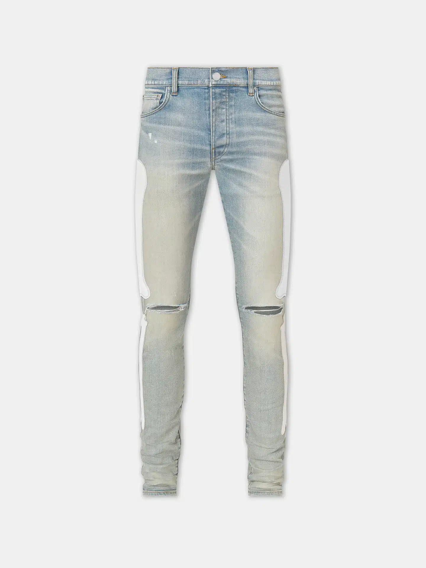Jean Slim Bones Slash blanc indigo antique Amiri-influensse